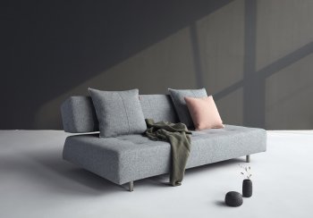 Long Horn D.E.L. Sofa Bed in Twist Granite 565 by Innovation [INSB-Long-Horn-D.E.-565]