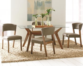 Paxton Dining Set 5Pc 122171 in Nutmeg by Coaster [CRDS-122171 Paxton]