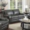 Matera Sofa & Loveseat Set in Grey Leather w/Options