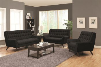 Natalia Sofa in Black Fabric 503774 by Coaster w/Options [CRS-503774 Natalia]