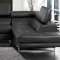 Kemi Sectional Sofa CM6553BK in Black Bonded Leather