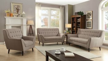 Watonga Sofa 53710 in Light Brown Fabric by Acme w/Options [AMS-53710 Watonga]