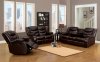 Bentley Reclining Sofa & Loveseat Set in Brown w/Optional Items