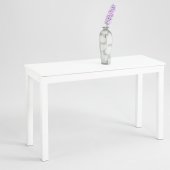 8750 Butterfly Leaves Extension Sofa Table in White by Chintaly