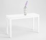 8750 Butterfly Leaves Extension Sofa Table in White by Chintaly