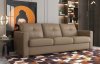 Noci Sofa w/Sleeper LV01293 in Khaki Leather by Mi Piace