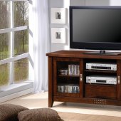 700619 TV Stand in Warm Brown by Coaster