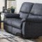 Saul II Reclining Sofa 53980 in Blue Denim by Acme w/Options