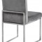 Giselle Dining Chair 779 Set of 2 Grey Velvet Fabric - Meridian