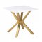 Visalia Coffee Table 3Pc Set 710218 White & Gold by Coaster