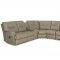 Roadster Power Motion Sectional Sofa in Beige Leather by Klaussn