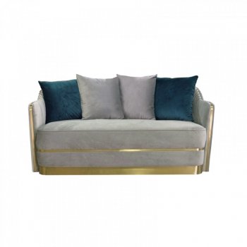 Ardine Loveseat in Grey Velvet Fabric by VIG [VGLS-Ardine Grey]