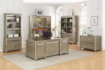 Ritzville Executive Desk 801970 in Metallic Platinum by Coaster [CROD-801970-Ritzville]