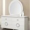 Vivaldi Bedroom 20240 in Royal White & Pearl PU by Acme