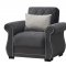 Deluxmark Sofa Bed in Gray Fabric by Casamode w/Options