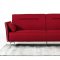 Davenport Sofa Bed in Red Fabric by VIG