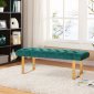 Ethan 114 Bench in Green Velvet by Meridian