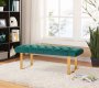 Ethan 114 Bench in Green Velvet by Meridian