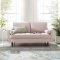 Valour Sofa in Pink Velvet Fabric by Modway w/Options