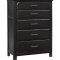 Celeste Bedroom 206471 in Vintage Black by Coaster w/Options