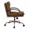 Haggar Office Chair 92539 in Coffee Top Grain Leather by Acme