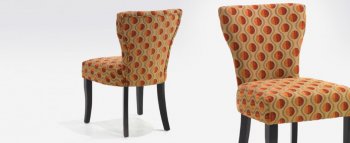 Orange Fabric Modern Set of 2 Applause Chairs [ARCC-348-Applause-Orange]