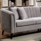 Goodwick Sectional Sofa CM6947 in Light Gray Chenille Fabric