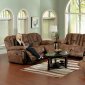 Tanner Faux Leather Contour Reclining Sofa & Loveseat Set