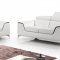 7027 Sofa & Loveseat in White Bonded Leather by American Eagle