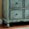 Orofino Accent Hallway Chest CM-AC147 Distressed Teal & Cherry