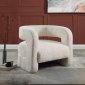 Yitua Accent Chair AC00233 in White Teddy Sherpa by Acme