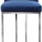 Heidi Stool 708 Set of 2 in Navy Velvet Fabric by Meridian