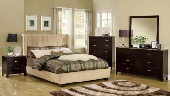 CM7025 Maywood Bedroom w/Upholstered Platform Bed & Options [FABS-CM7025 Maywood]