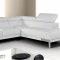 Nicoletti Leather Sectional Sofa by J&M in White, Grey or Black