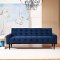 Delve Sofa in Navy Velvet Fabric by Modway w/Options