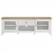 Hollis TV Stand 708253 in White & Brown by Coaster