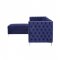 Sullivan Sectional Sofa 55490 in Navy Blue Velvet by Acme