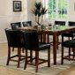 Rich Cherry Finish Dinette W/Marble Like Veneer Table Top