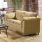 Beige Fabric Modern Living Room w/Loose Cushion Pillow Top Seat