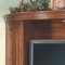 Cherry Entertainment Wall Unit W/Sliding Doors & Lighted Piers