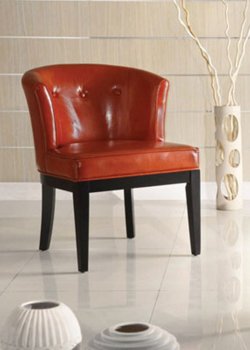 Burnt Sienna Bycast Leather Modern Ovation Chair [ARCC-3116-Ovation-Sienna]