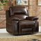 Margaret Reclining Sofa in Brown w/Optional Items