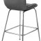 Paris Counter Stool 788 Set of 2 Grey Velvet Fabric by Meridian