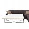 Kendrik Sectional Sofa 501450 in Chocolate Fabric by Coaster