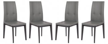 Somers Set of 4 Dining Chairs SV17GRL in Grey by LeisureMod [LMDC-SV17GRL-Somers Grey]