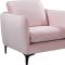 Poppy Sofa 690 in Pink Velvet Fabric by Meridian w/Options