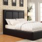 Jacobsen 300493 Upholstered Bed in Black Leatherette by Coaster