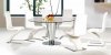 Erin Dining Set 5Pc w/Glass Top & Optional Side Chairs