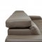 1822 Sectional Sofa in Grayish Brown Taupe Leather by ESF w/Bed