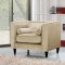 Taylor Sofa 642BE in Beige Velvet Fabric w/Optional Items